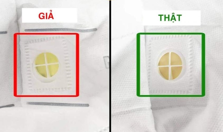 Van thở của khẩu trang chính hãng hiệu quả tốt trong việc điều hòa không khí