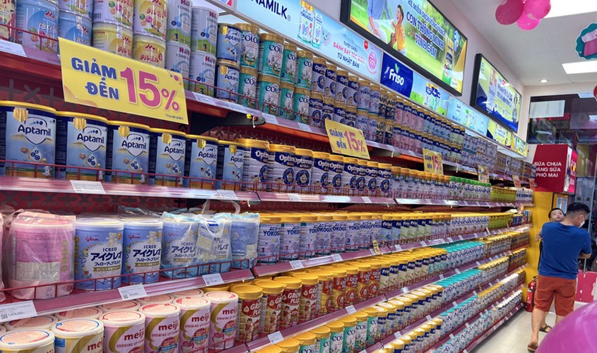 Gian hàng sữa bột tại AVAKids