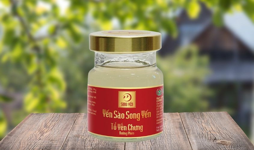 Hộp 5 hũ nước yến sào đường phèn Song Yến vị ngọt thanh 70 ml/hũ (từ 1 tuổi)