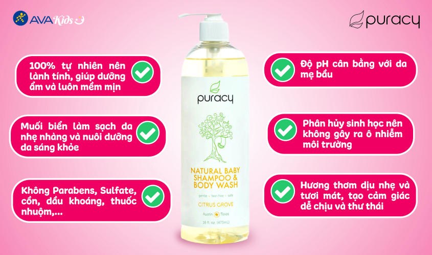 Sữa tắm Puracy Natural Body Wash