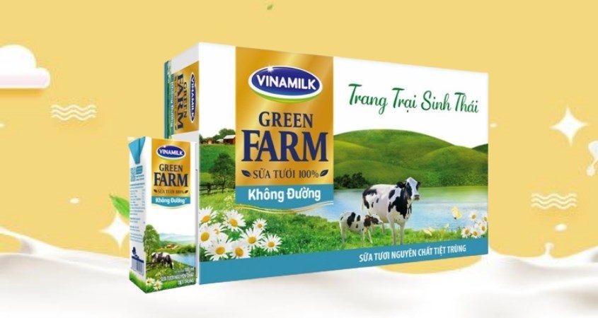 Thùng 48 hộp sữa tươi Vinamilk Green Farm không đường 180 ml Thùng 48 hộp sữa tươi Vinamilk Green Farm không đường 180 ml