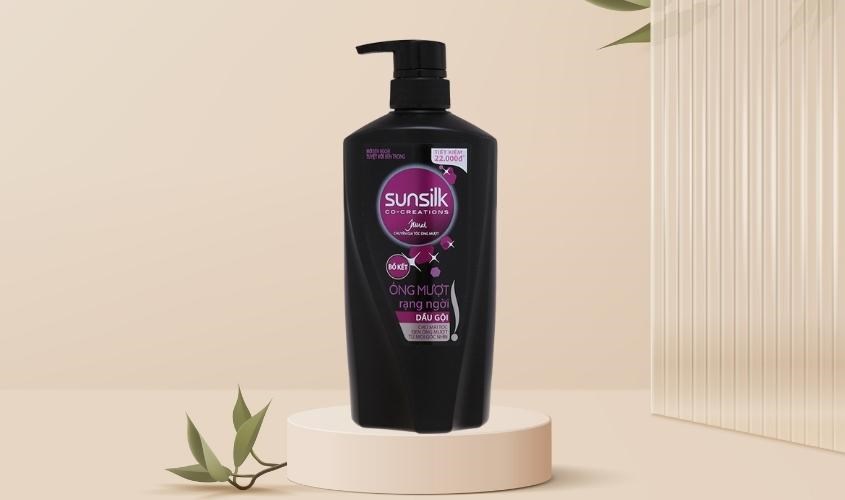 Dầu gội Sunsilk đen óng mượt rạng ngời 631 ml