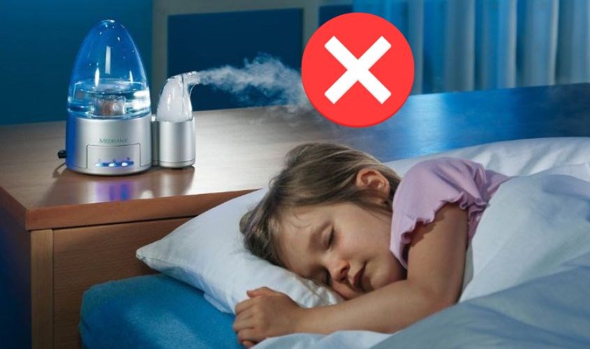 Không sử dụng dầu Khuynh Diệp cho máy phun sương hoặc làm ẩm