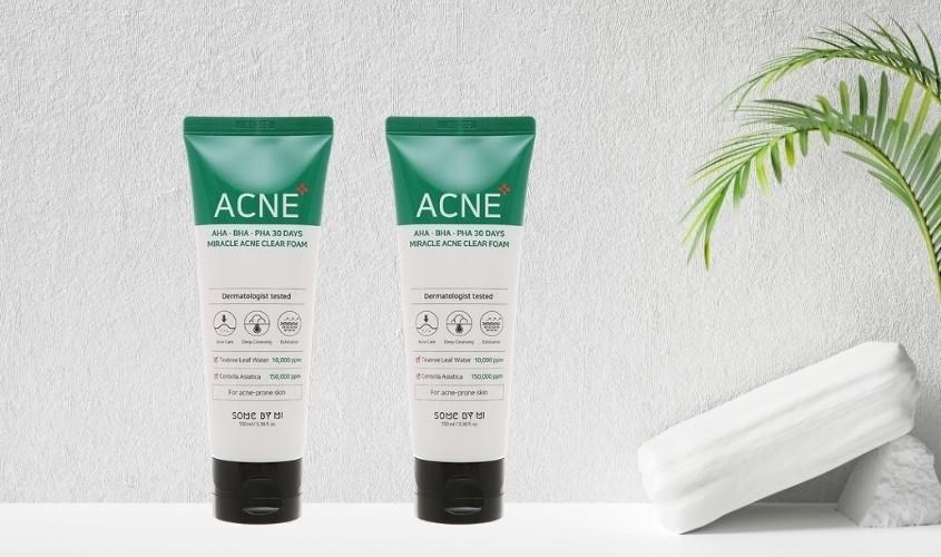 Sữa rửa mặt làm dịu da mụn Some By Mi AHA-BHA-PHA 30 Days Miracle 100 ml Sữa rửa mặt làm dịu da mụn Some By Mi AHA-BHA-PHA 30 Days Miracle 100 ml