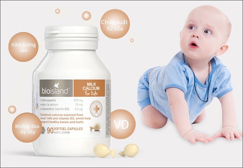 Mẹ không được cho bé uống Bio Island Milk Calcium sau 14h chiều