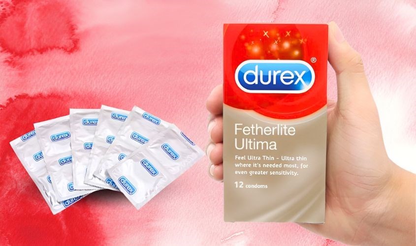 Hộp 12 cái bao cao su Durex Fetherlite Ultima 52 mm