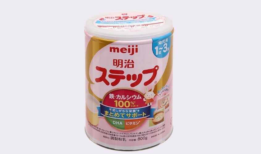 Sữa bột nội địa Nhật Meiji Step Milk vị nhạt thanh 800g (12 - 36 tháng)