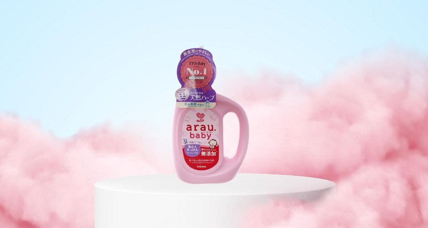 Nước giặt cho bé Arau Baby hương thảo mộc chai 800 ml