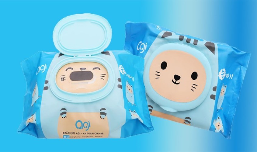 Khăn ướt Agi không mùi gói 80 miếng - Con mèo Khăn ướt Agi không mùi gói 80 miếng - Con mèo