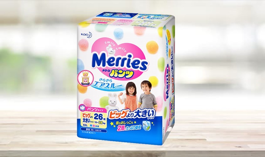 Tã quần Merries size XXL 26 miếng (15 - 28 kg) Tã quần Merries size XXL 26 miếng (15 - 28 kg)