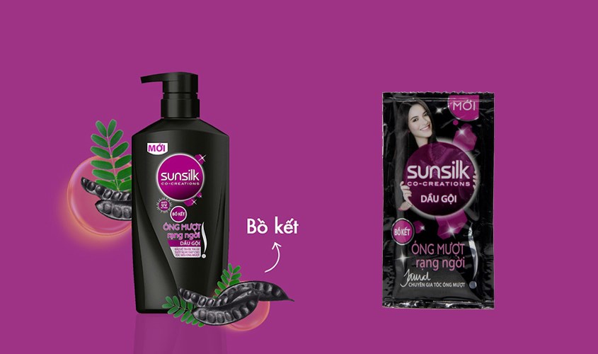 Thiết kế bao bì và chai nhựa Dầu gội Sunsilk Locust