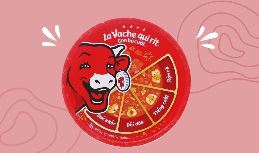 Phô mai Con Bò Cười vị truyền thống hộp 224g (16 miếng)