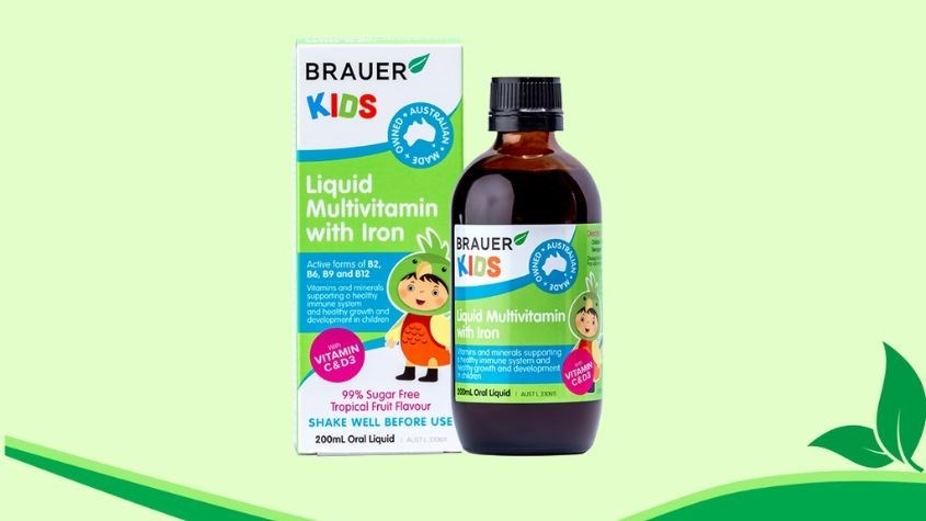 Brauer Kids Liquid Multivitamin With Iron