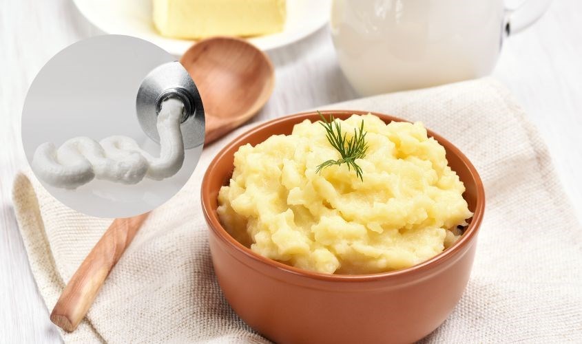 Kết hợp khoai tây và kem đánh răng