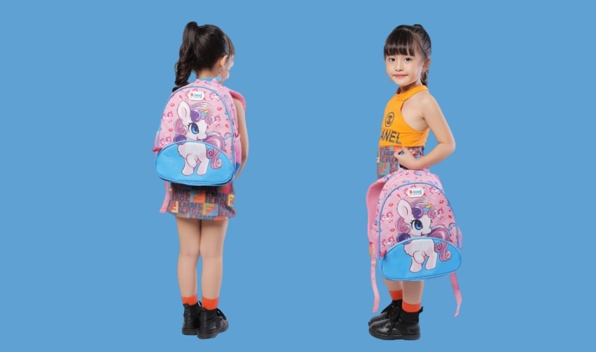 Balo mẫu giáo B.Bag Buddy-Unicorn B-12-099 hồng