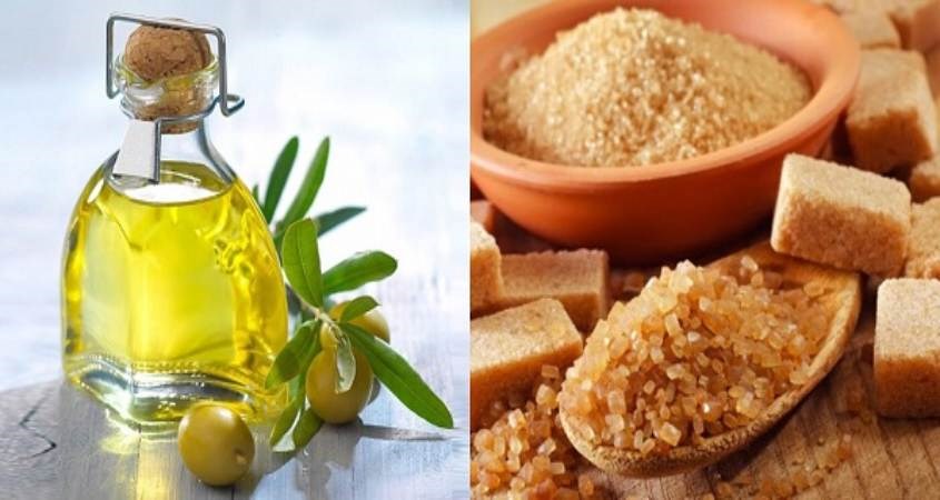 Dầu oliu và đường nâu