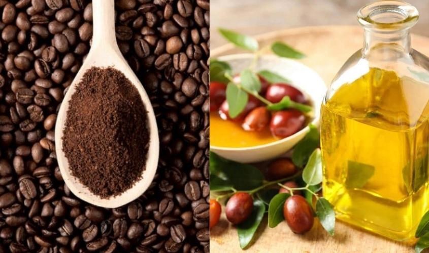Dầu oliu và bã cà phê