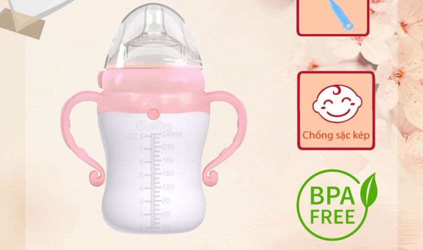 Bình sữa Bebu được làm từ chất liệu nhựa an toàn, không chứa BPA