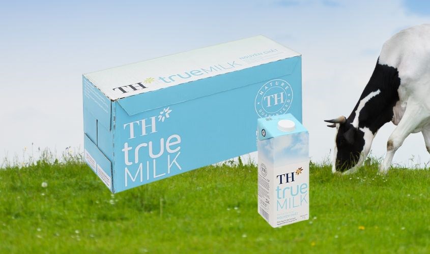 Thùng 12 hộp sữa tươi TH true MILK không đường 1 lít Thùng 12 hộp sữa tươi TH true MILK không đường 1 lít