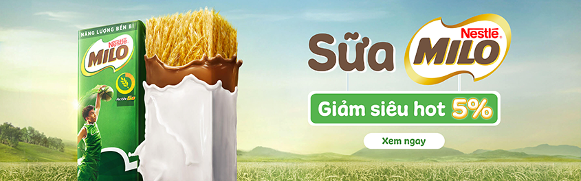 Sữa Milo giảm 5%