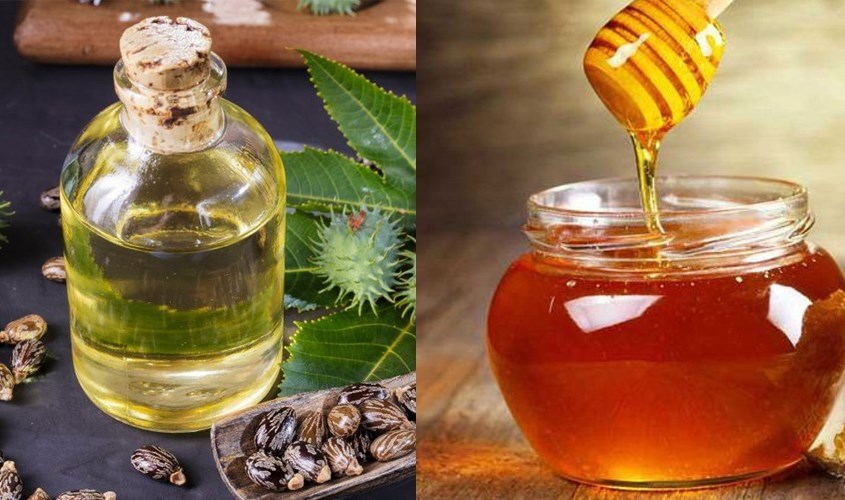 Dưỡng tóc bằng mật ong và dầu thầu dầu