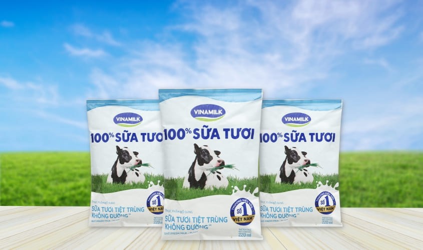 Sữa tươi Vinamilk không đường 220 ml (từ 1 tuổi)