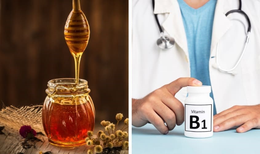 Dưỡng tóc bằng mật ong và vitamin B1