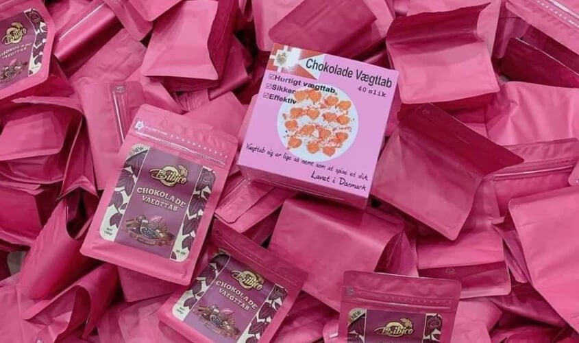 Kẹo giảm cân Đan Mạch Chokolade Vaegttab