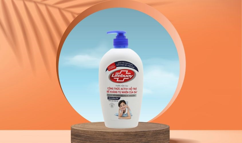 Nước rửa tay Lifebuoy sữa dưỡng ẩm hương dịu nhẹ 444 ml