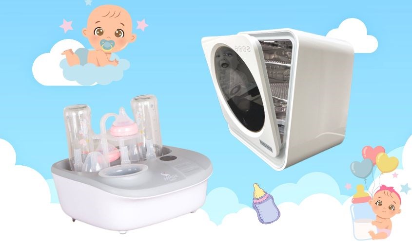 Máy tiệt trùng bình sữa Moaz BéBé MB-025 và MB-005