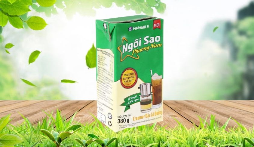 Sữa đặc Vinamilk Ngôi Sao Phương Nam xanh lá hộp 380g Sữa đặc Vinamilk Ngôi Sao Phương Nam xanh lá hộp 380g