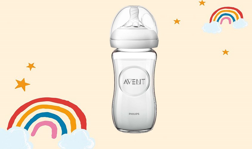 Bình sữa thủy tinh Philips Avent SCF673/13 cổ rộng 240 ml Bình sữa thủy tinh Philips Avent SCF673/13 cổ rộng 240 ml