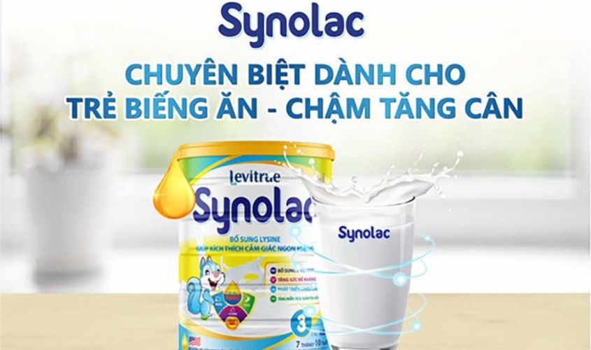 Sữa Synolac giúp bé phát triển toàn diện