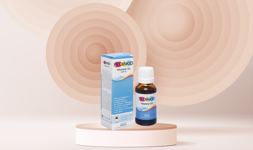 Siro Pediakid Vitamin D3 phát triển xương và răng 20 ml (từ 0 tháng)