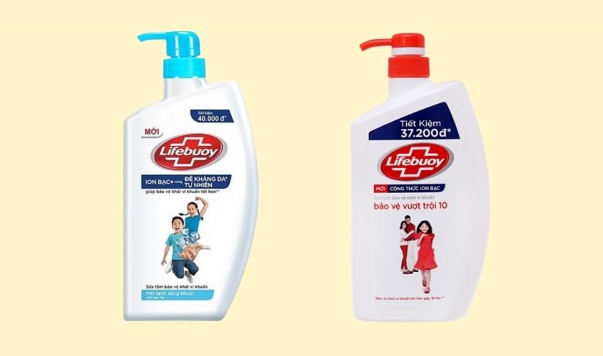 Sữa tắm Lifebuoy chứa Sodium hydroxide