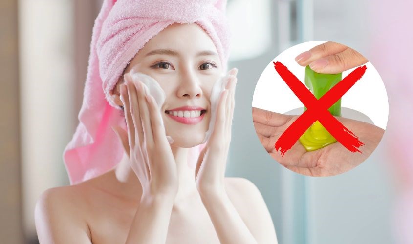 Sữa tắm Lifebuoy không dùng cho da mặt