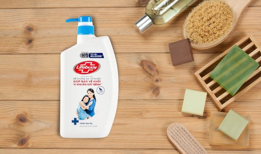 Sữa tắm Lifebuoy chăm sóc da hương dịu nhẹ 833 ml