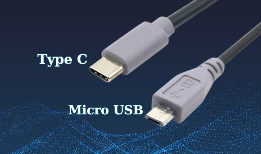 Cáp Micro USB kèm USB Type C