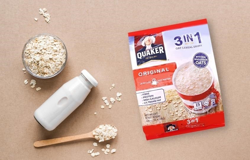 Yến mạch nguyên chất cán mỏng vị truyền thống Quaker 420g (dành cho bé từ 3 tuổi)