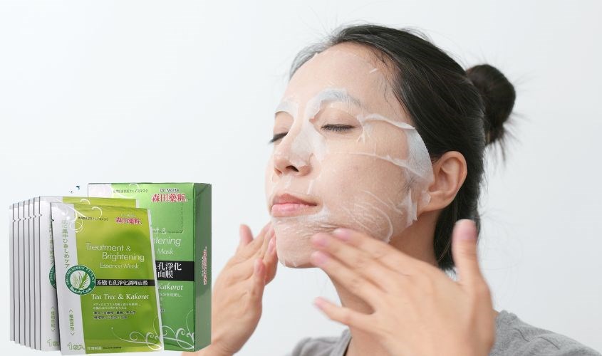 Mặt nạ Dr.Morita có chất mặt nạ bằng lụa mỏng ôm khít da