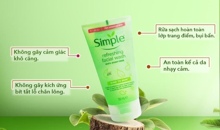 Sữa rửa mặt Simple