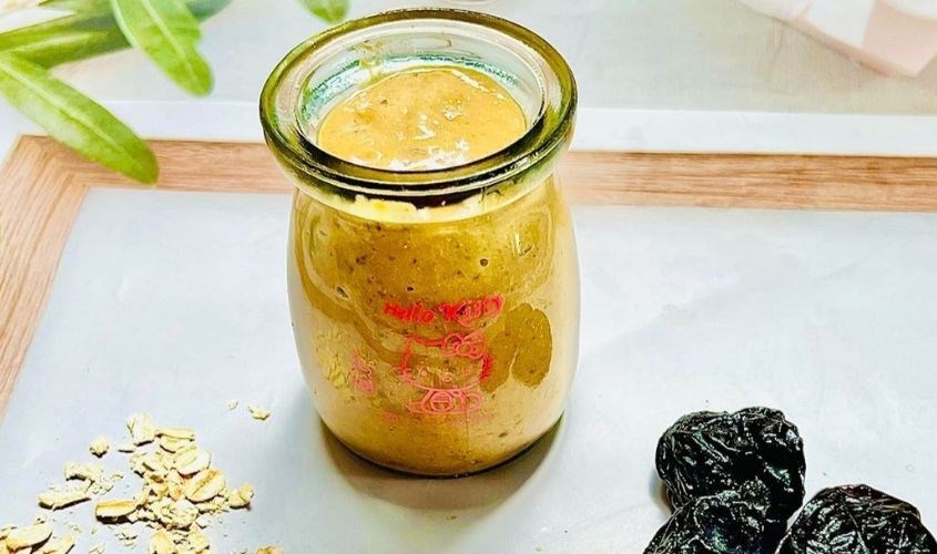 Mận đen nghiền cho bé