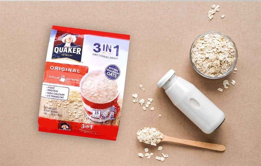 Yến mạch nguyên chất cán mỏng vị truyền thống Quaker 420g