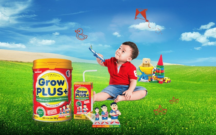 Sữa bột NutiFood GrowPLUS+ 1.5 kg (trên 1 tuổi) bổ sung nhiều dưỡng chất hơn, công thức sữa tối ưu hơn