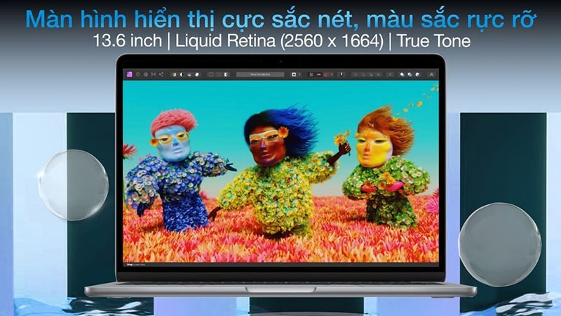 Màn hình độ phân giải Liquid Retina sắc nét