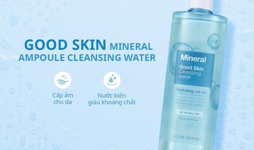 Nước tẩy trang dưỡng ẩm cho da Nature Republic Good Skin 500 ml
