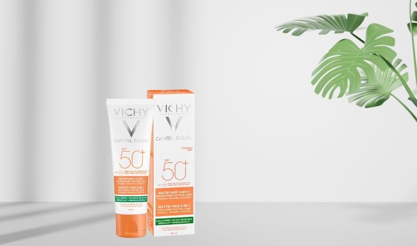 Kem chống nắng ngăn ngừa sạm nám, không gây bóng nhờn Vichy Capital Soleil SPF 50+ PA++++ 50 ml