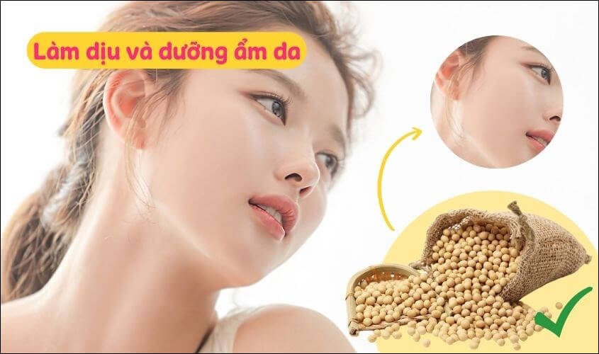 Lecithin trong mỹ phẩm giúp làm dịu và dưỡng ẩm cho da