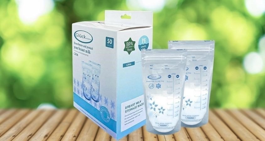 Sữa mẹ sau khi hút nên được bảo quản trong 50 túi trữ sữa Gluck Baby GP06 250 ml
