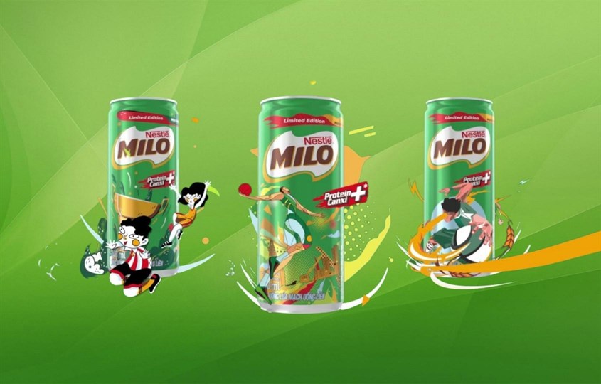 Milo pha sẵn dạng lon